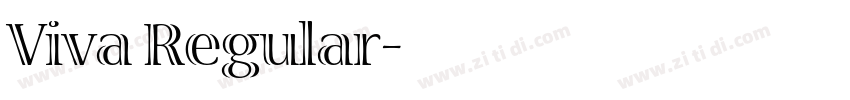 Viva Regular字体转换